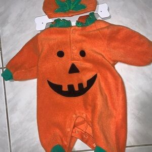 Pumpkin‎ Baby Costume with Hat